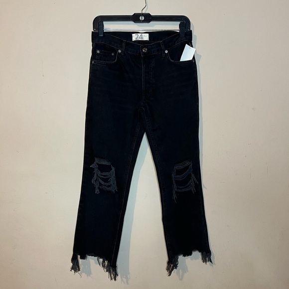 NWOT Free People We The Free Maggie Straight Distressed Jeans - Picture 2 of 10